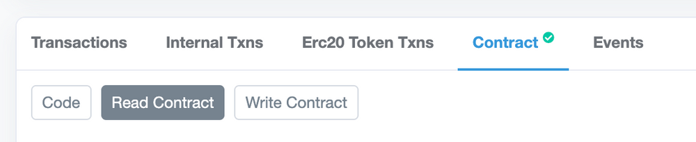 A diagram showing how to read a contract on Etherscan. 