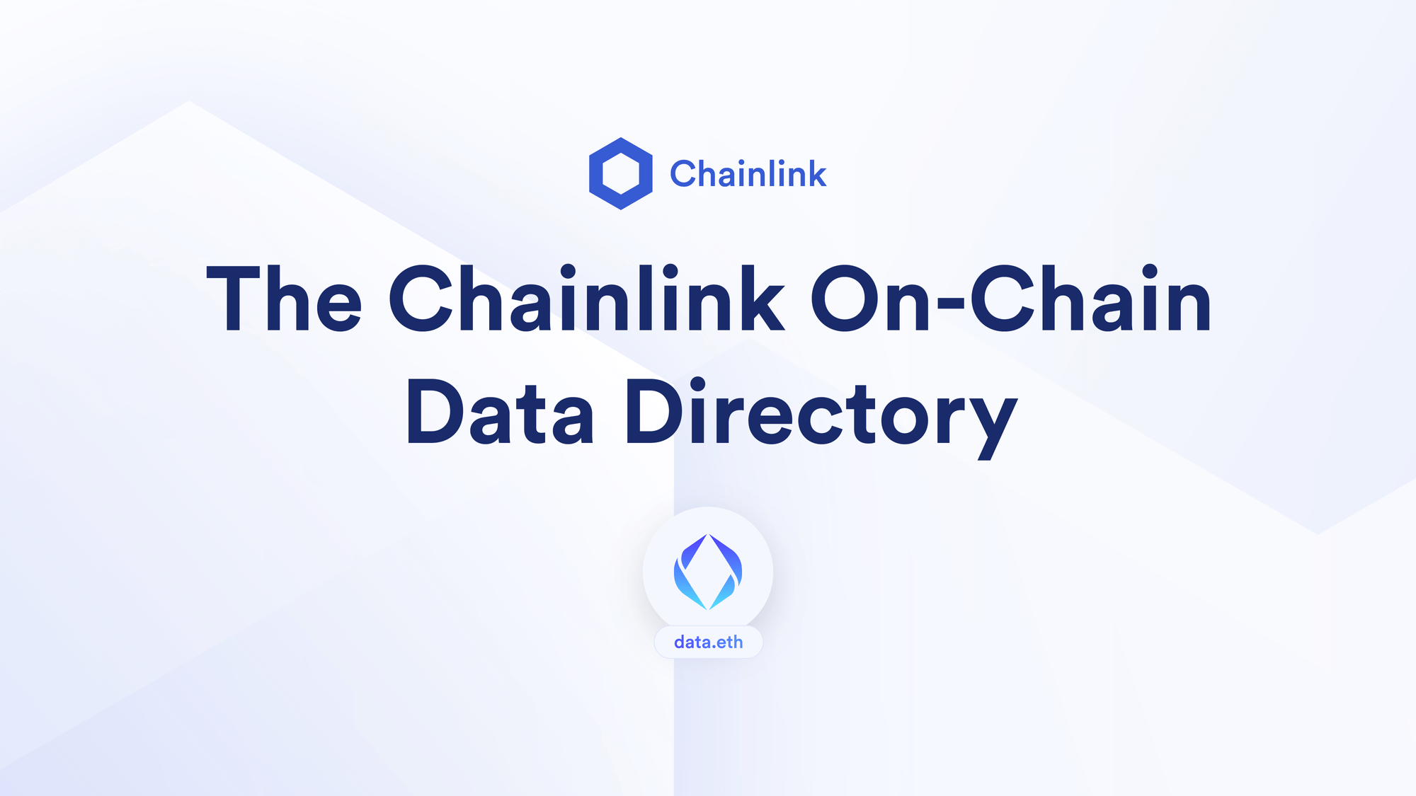 Introducing the Chainlink OnChain Data Directory Data.eth