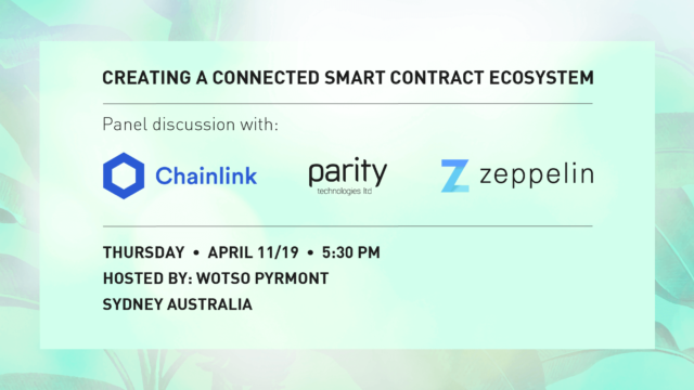 Sydney, April 11th: Creating a Connected Smart Contract Ecosystem