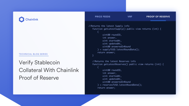 Verify Stablecoin Collateral With Chainlink Proof of Reserve
