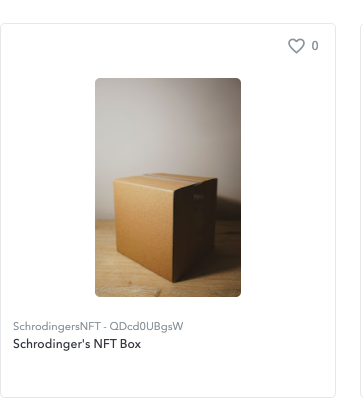 Schrodinger's NFT Box