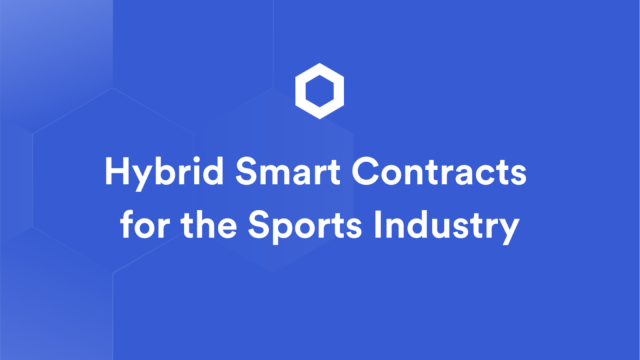 Banner for bringing sports markets to blockchains using Chainlink