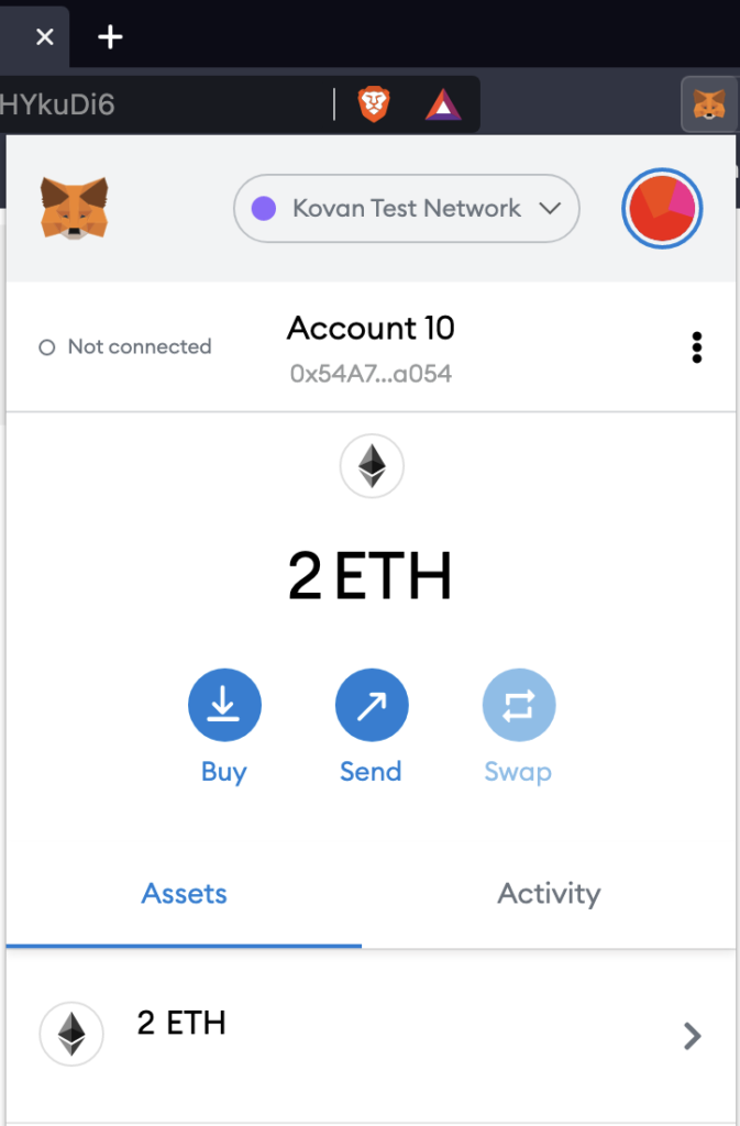 Get Kovan Testnet ETH