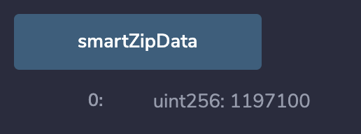 Viewing returned data from SmartZip