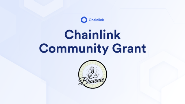 Brownie Chainlink Community Grant