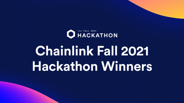 Chainlink Fall Hackathon Winners Banner