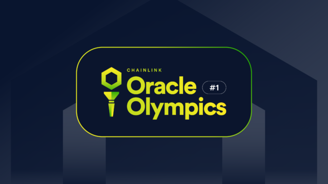 This is a banner entitled "Chainlink Oracle Olympics #1"