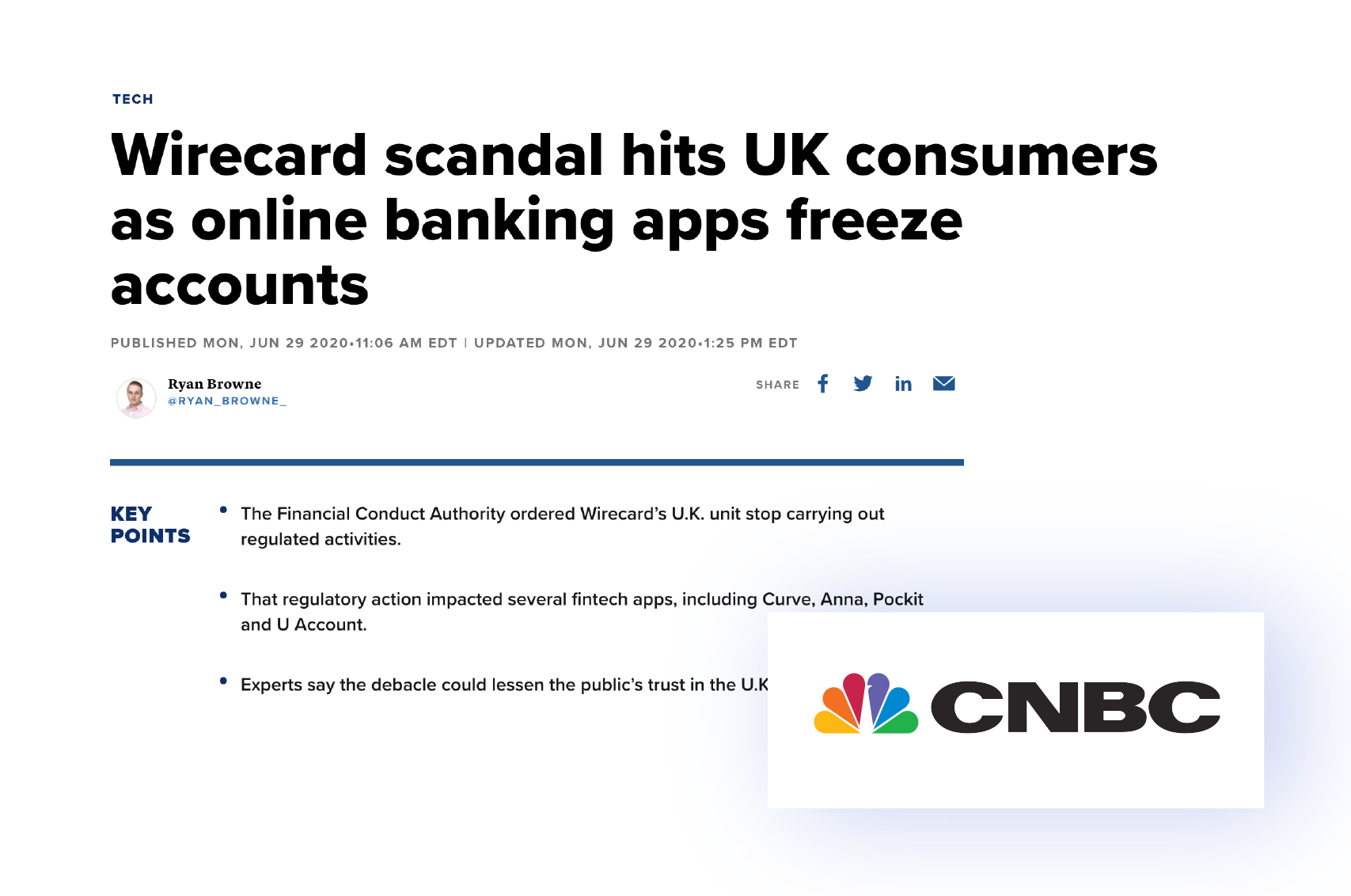 Wirecard impacted FinTech apps in the UK