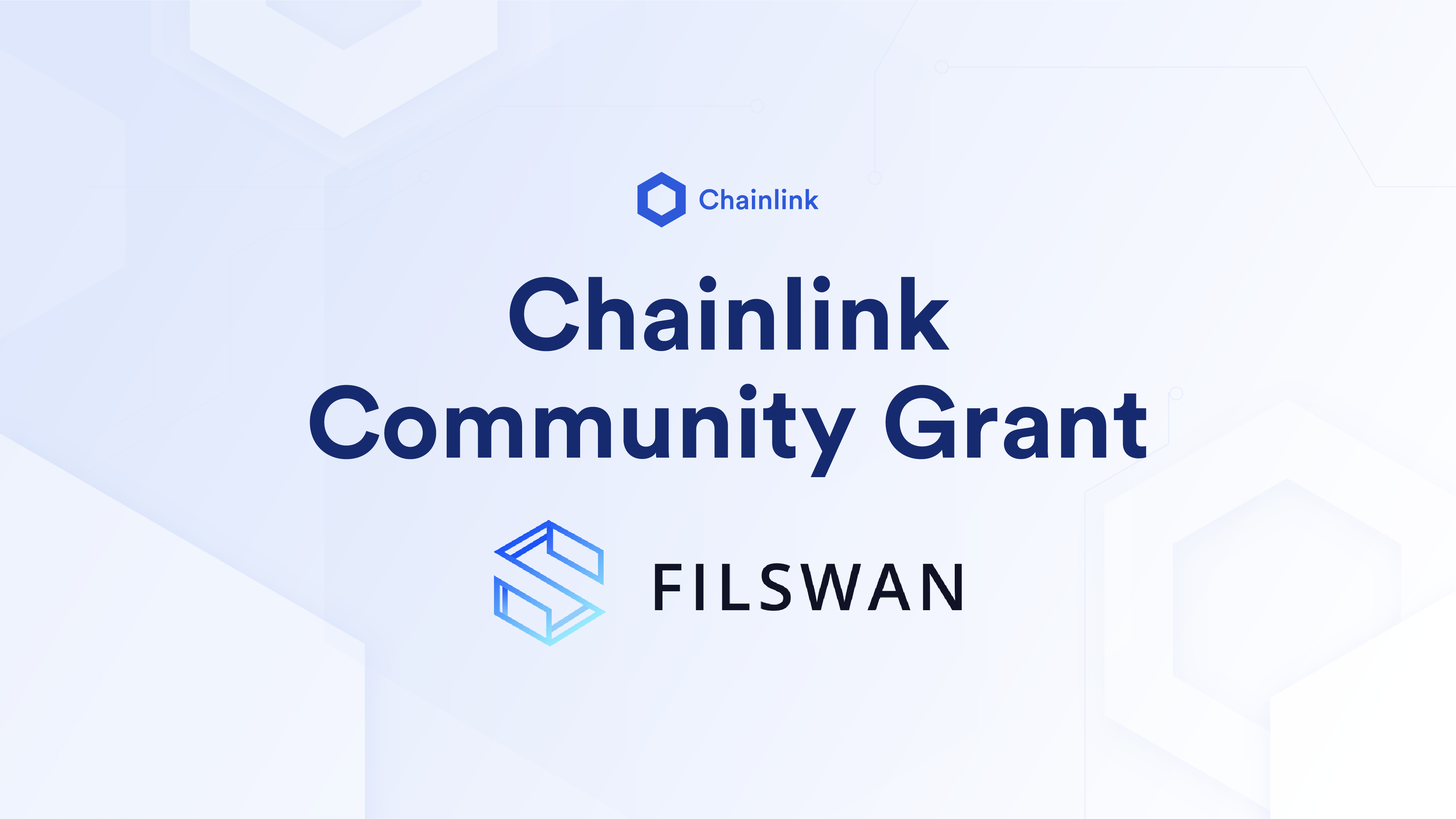 FilSwan Awarded Chainlink-Filecoin Joint Grant to Create Multi-Chain  Decentralized Data Storage Payment Solution | Chainlink Blog