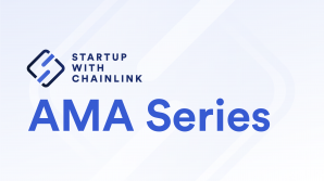 Banner titled Startup With Chainlink AMA Series.