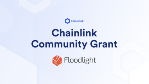 Banner titled Chainlink Community Grant - Floodlight