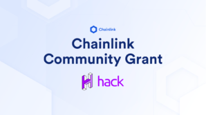 Banner titled Chainlink Community Grant - HackBG