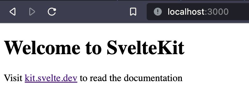 Image showing Welcome to SvelteKit