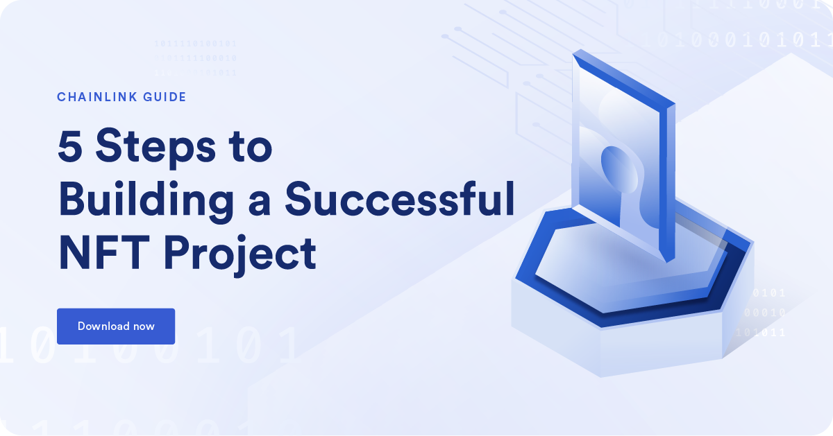A clickable link to a guide on how to build a successful NFT project.