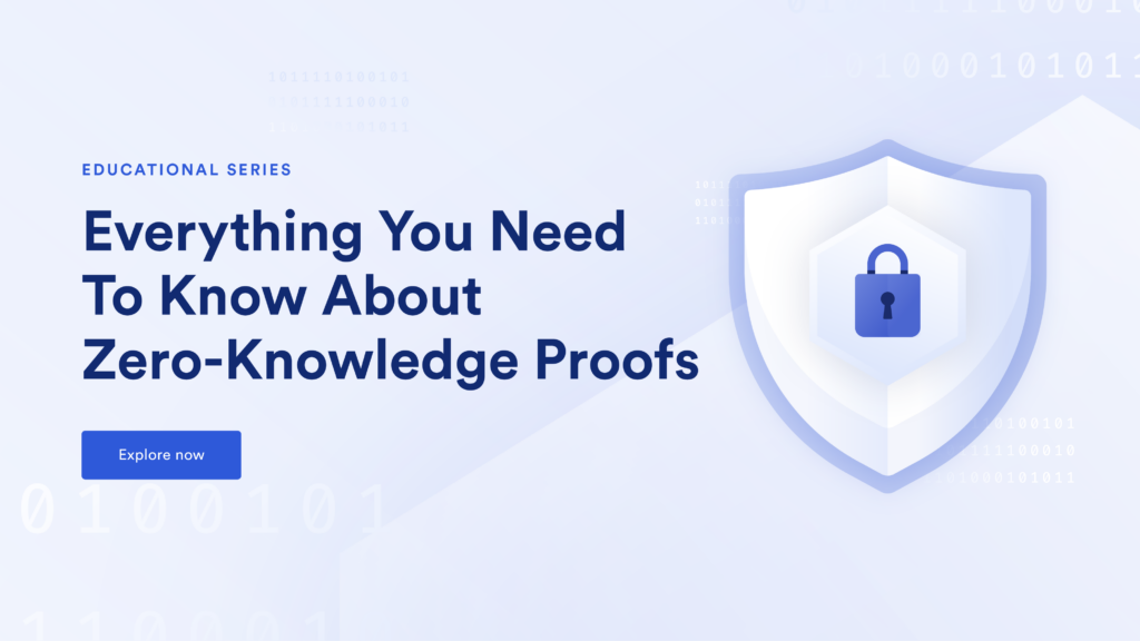 Banner titles "Everything You Need 
To Know About 
Zero-Knowledge Proofs"