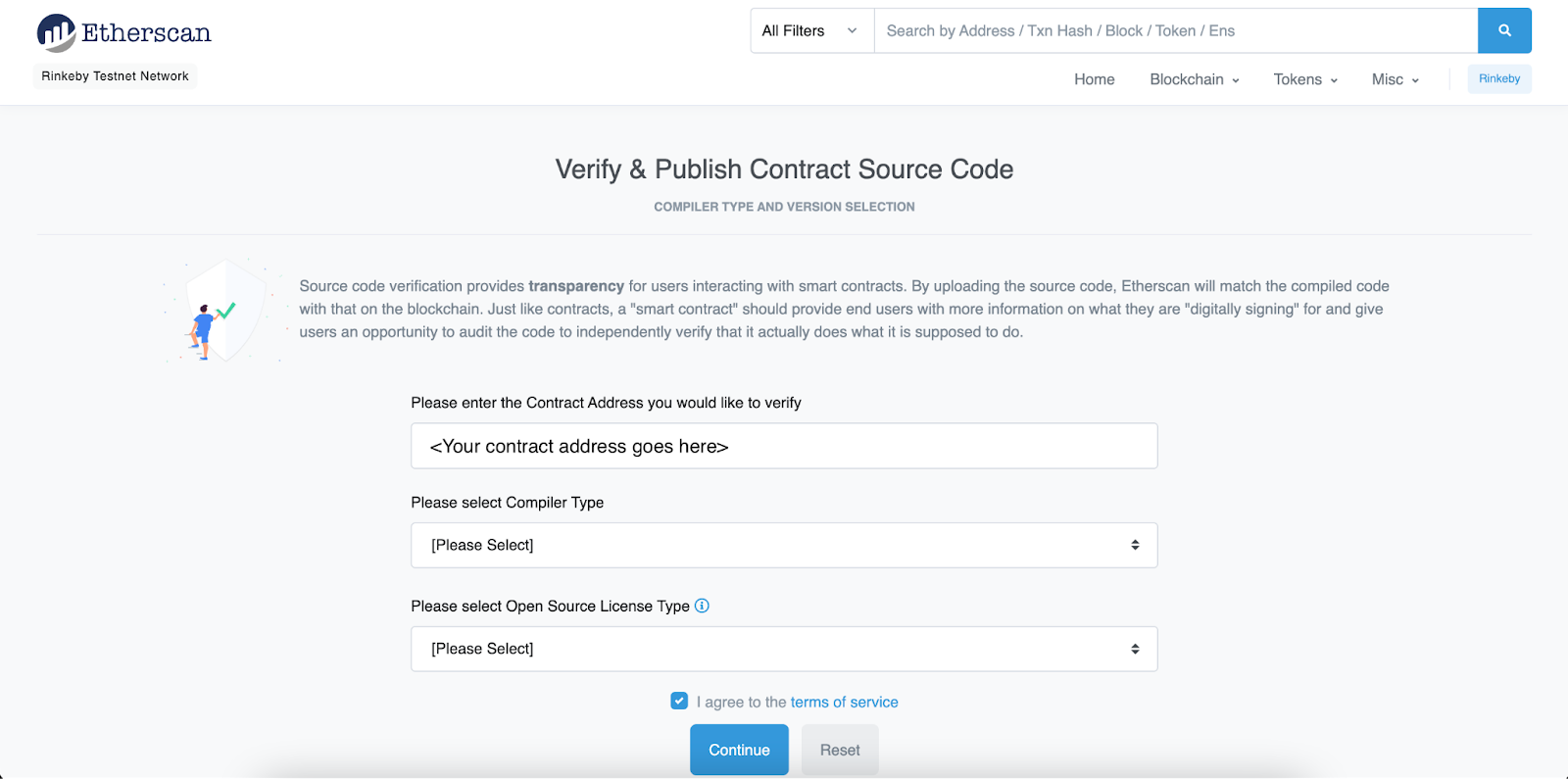 Verifying and publishing source code