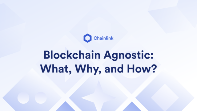 Blockchain Agnostic: What, Why, and How?