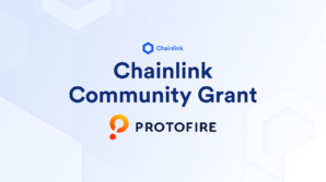Banner titled Chainlink Community Grant - Protofire