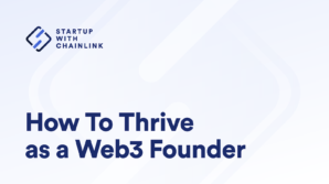 Banner titled How To Thrive as a Web3 Founder