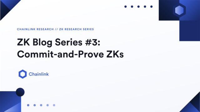A banner entitled ZK Blog Series #3: Commit-and-Prove ZKs