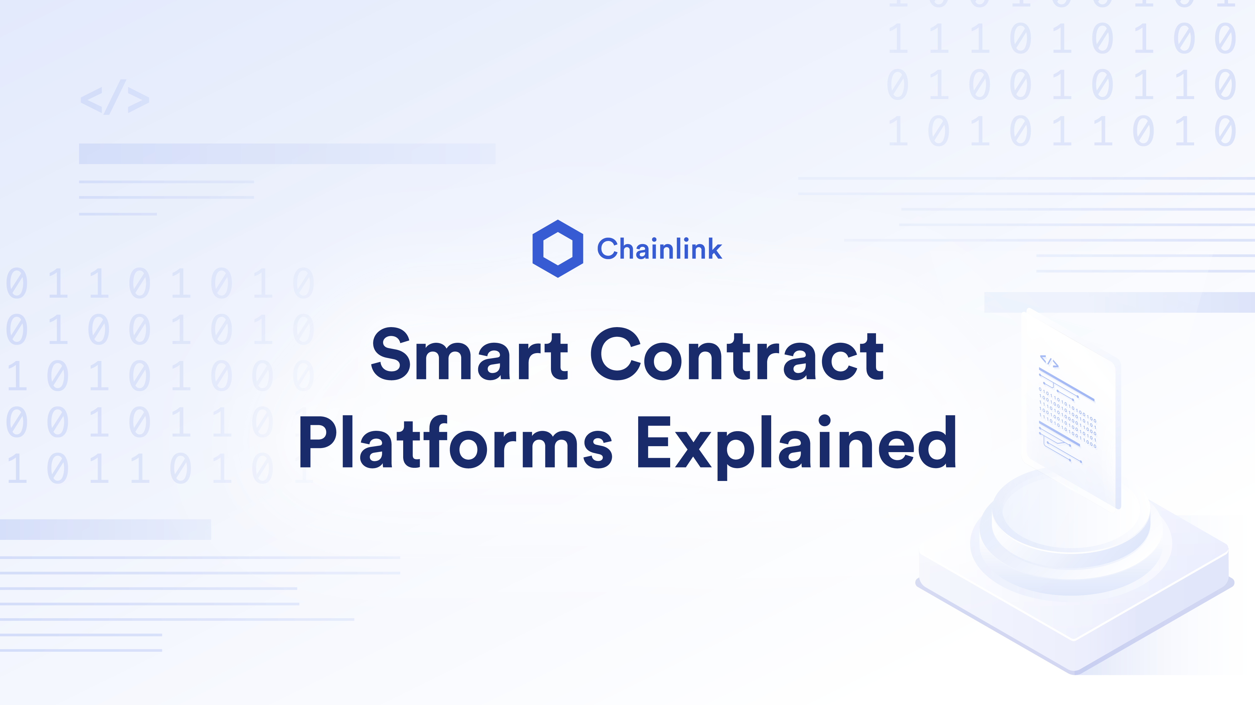 Smart Contract Platforms » Explained | Chainlink