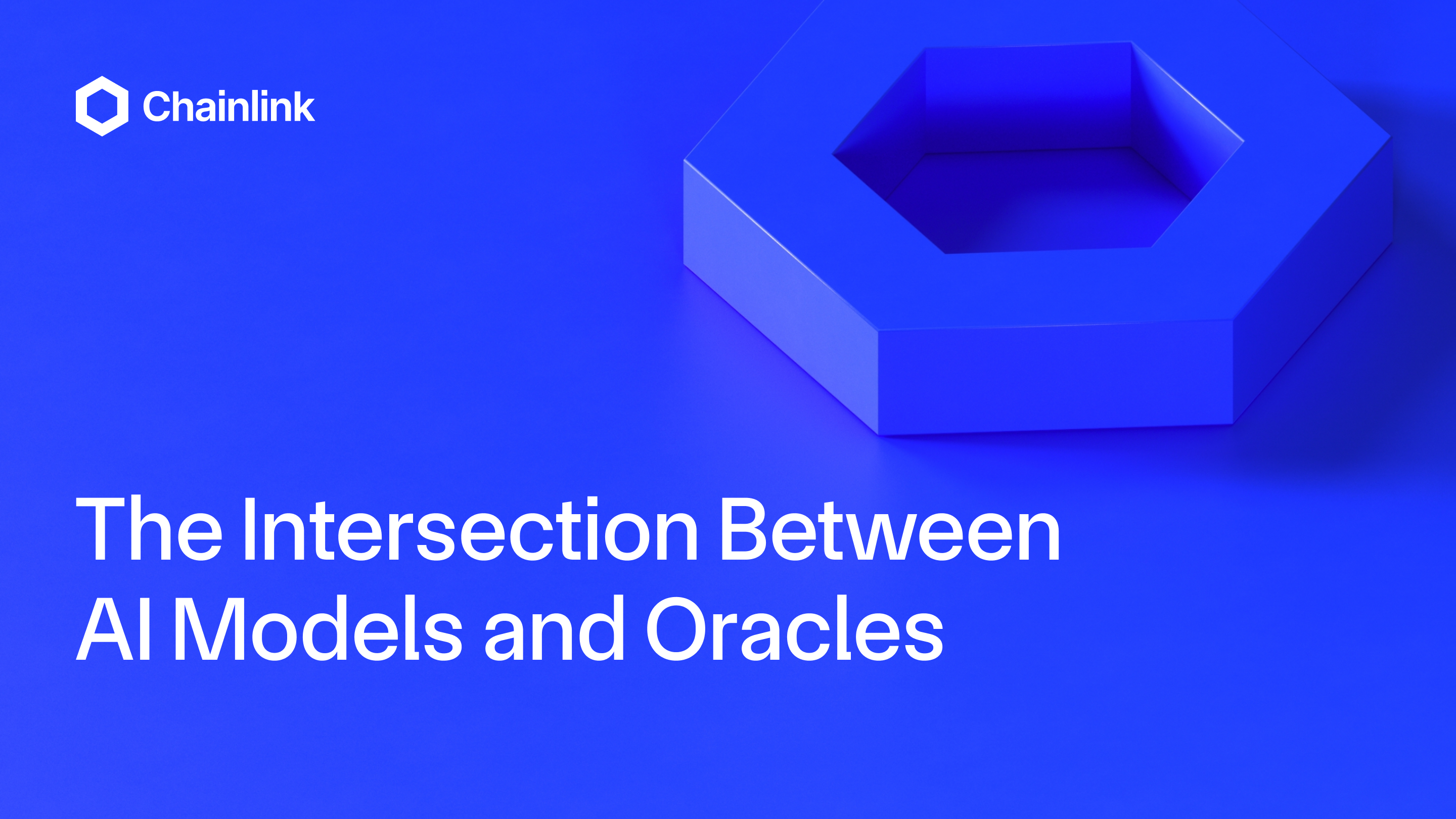 The Intersection Between AI Models and Oracles | Chainlink Blog