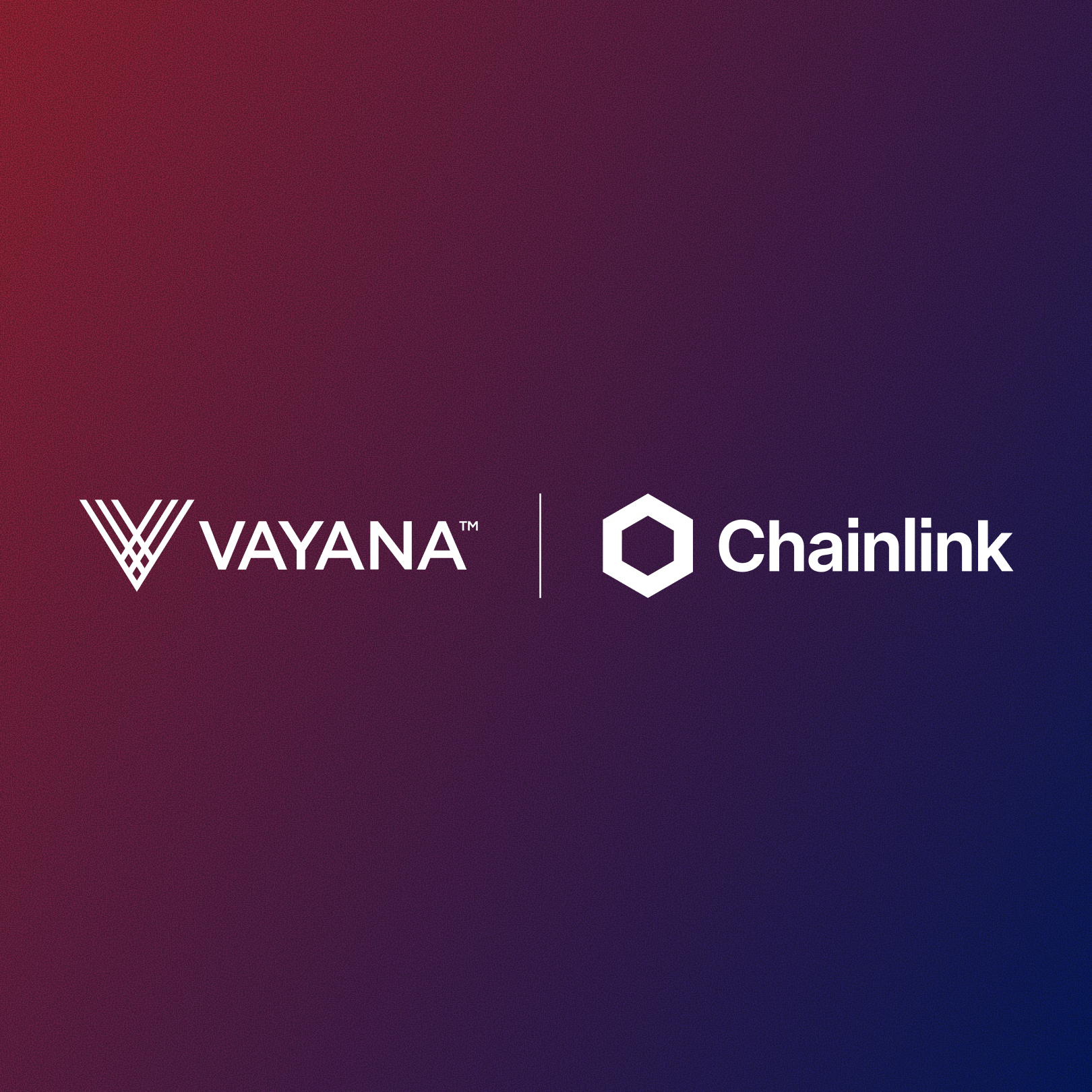 Vayan and Chainlink announcement banner