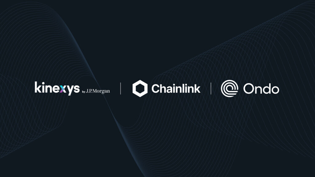 Banner - Kinexys by J.P. Morgan, Chainlink, and Ondo