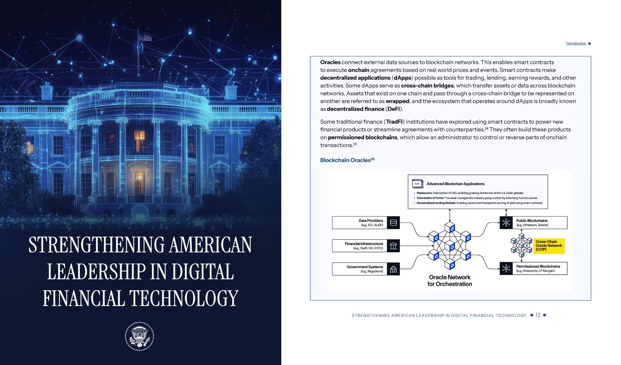 White House Digital Asset Report Chainlink